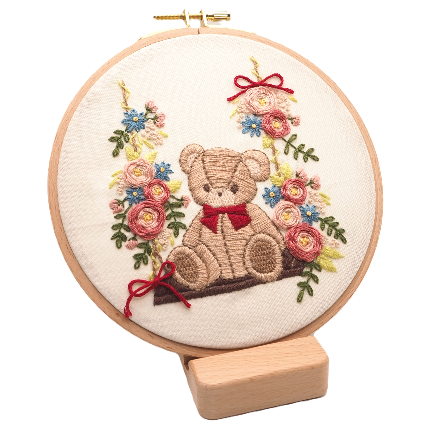 DIY Embroidery Kit Teddy Bear from Swing & Plushy Collection