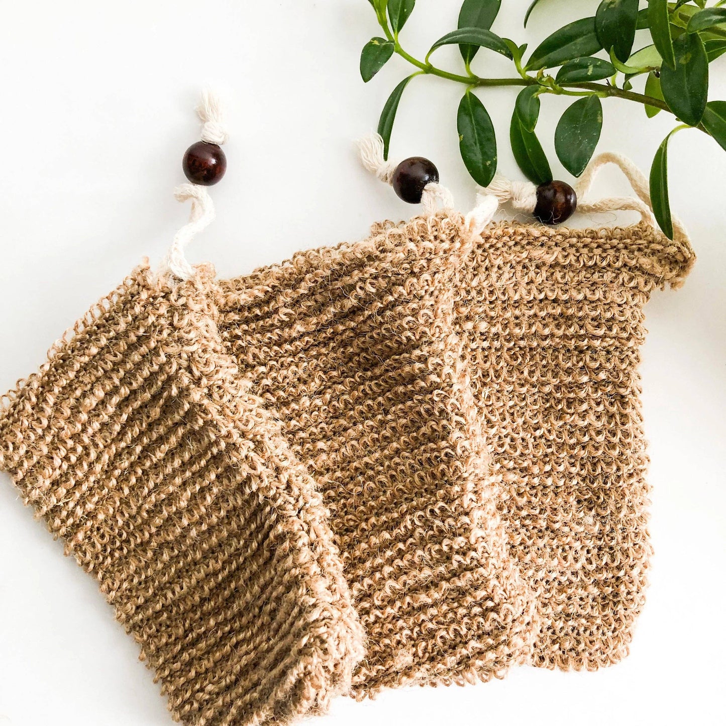 Jute Soap Bag Natural Organic Handmade
