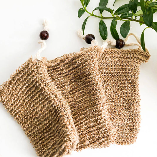 Jute Soap Bag Natural Organic Handmade