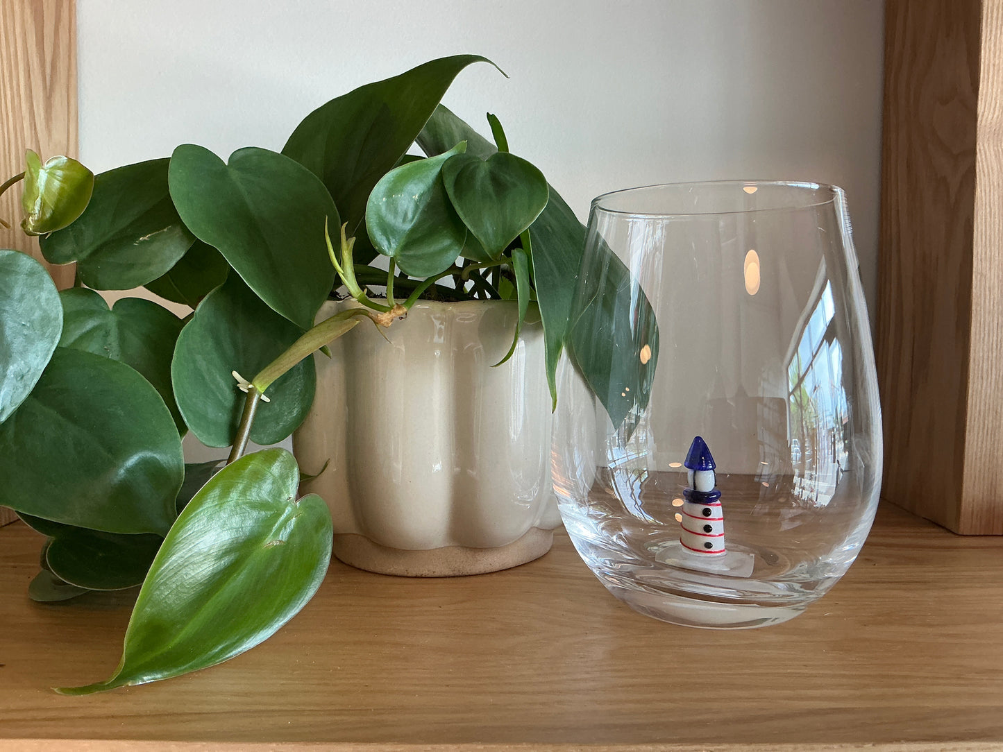 Wine Glass With Ornament