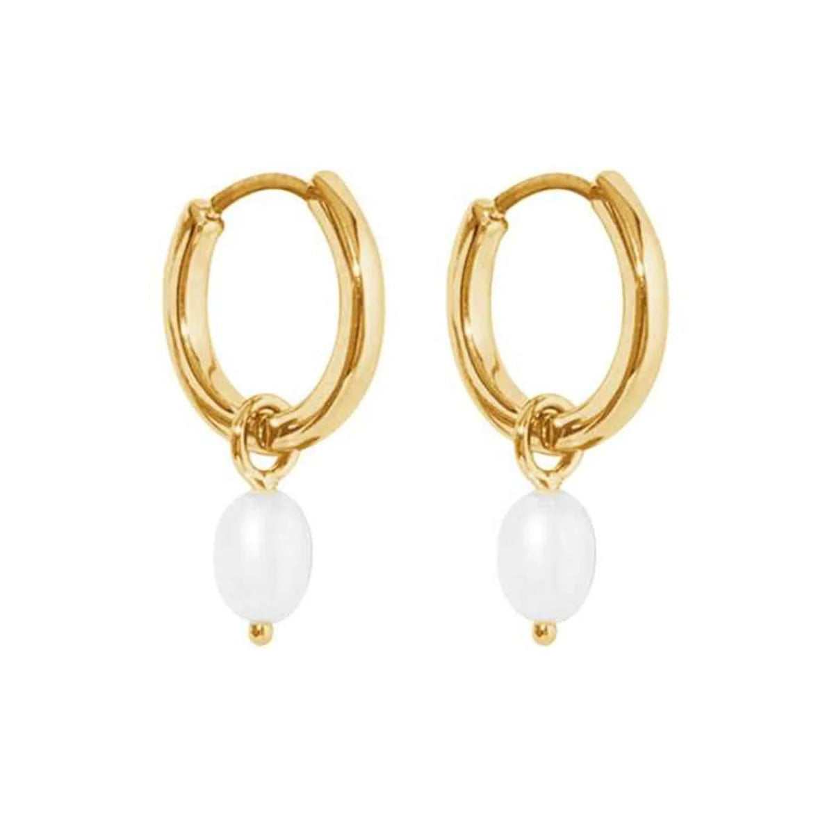 MINI PEARL CHARM DROP EARRINGS