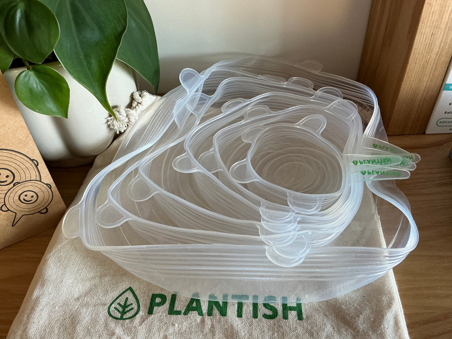 Plantish: Reusable Dish Covers: Set of 6