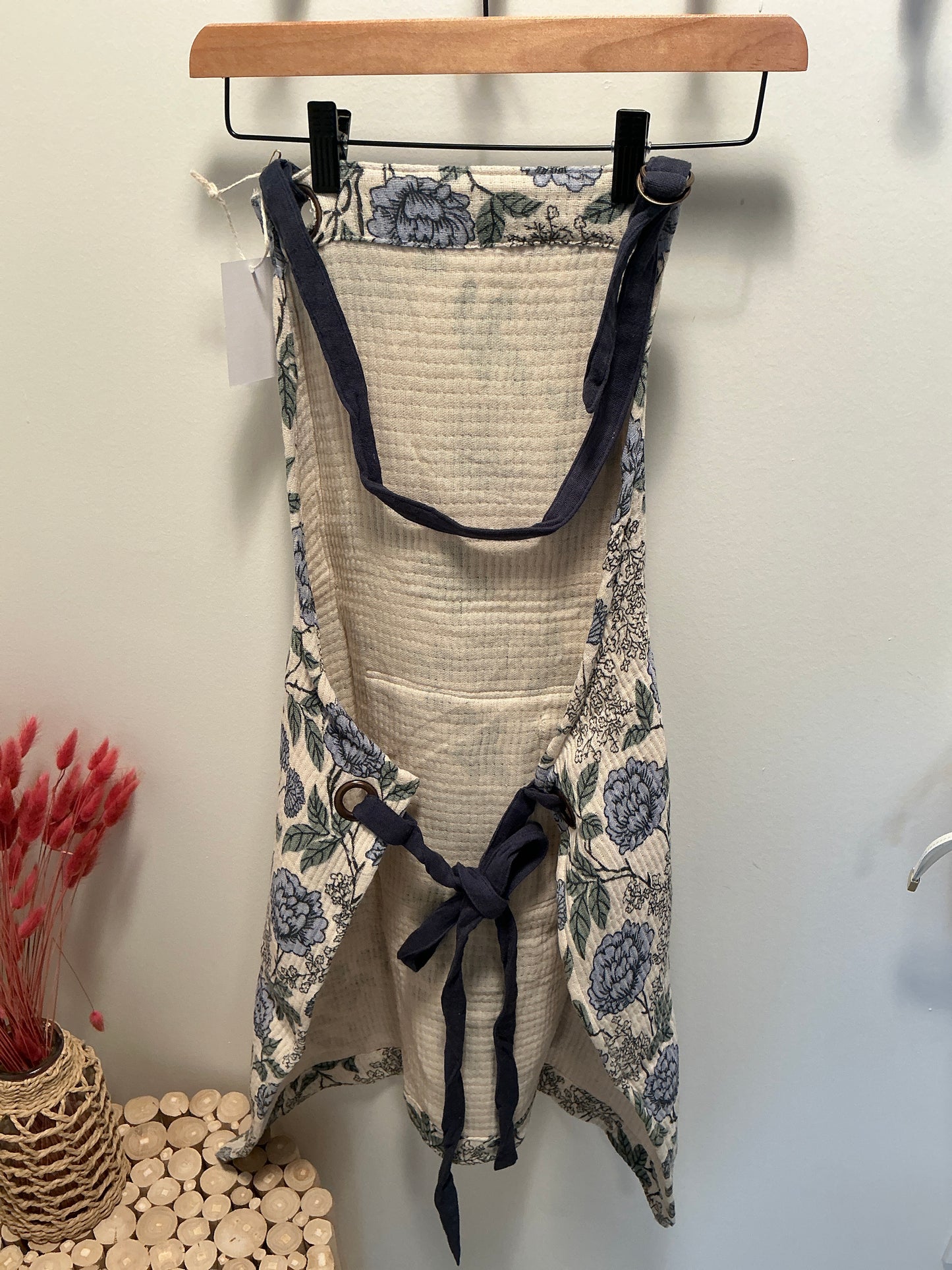 Apron: Blue Floral
