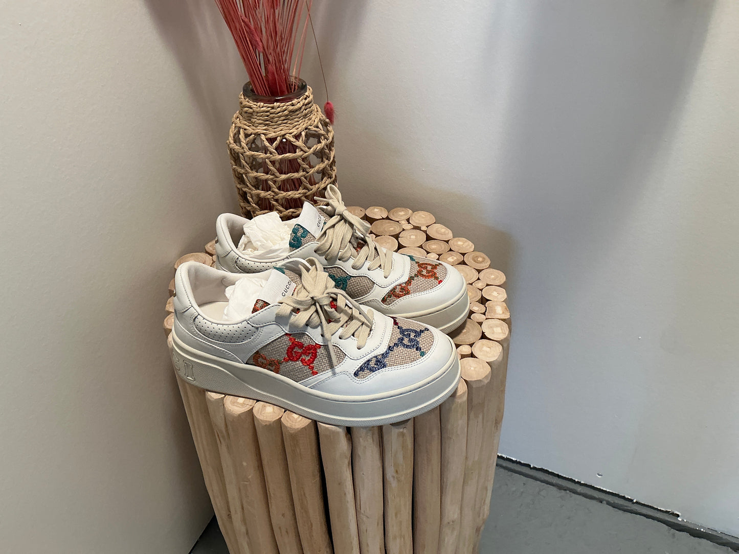 Gucci Platform Sneakers: Size 38