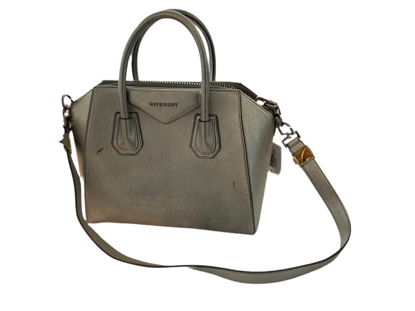 Givenchy Silver Metallic Mini Antigona