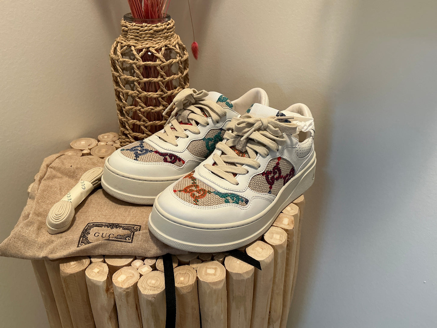 Gucci Platform Sneakers: Size 38