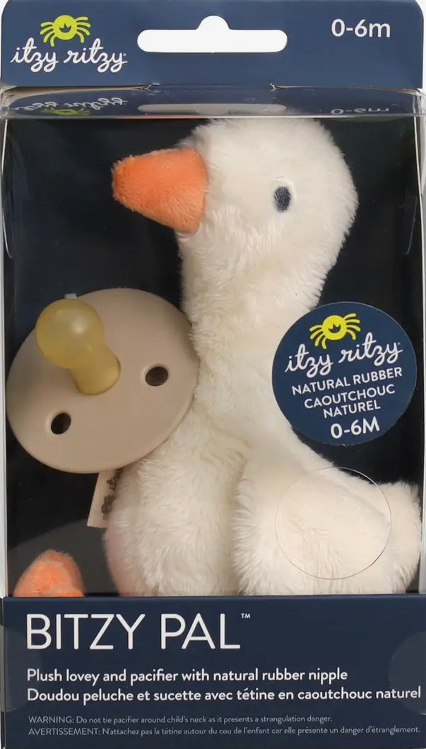 Bitzy Pal Natural Rubber Pacifier & Plush