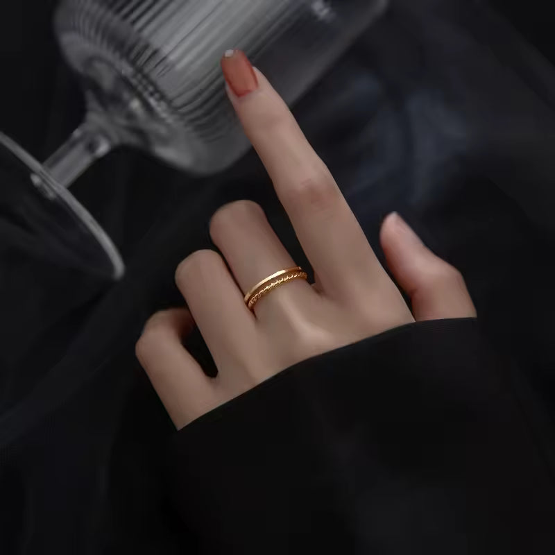 Twist Twin Ring