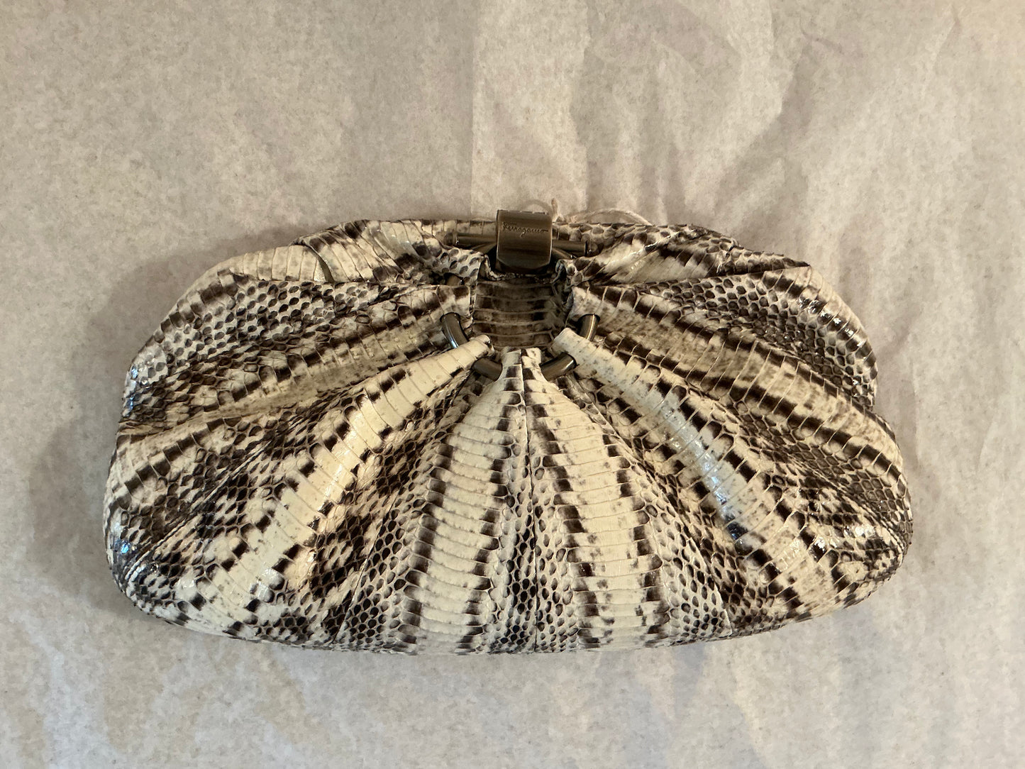 Ferragamo Clutch Snakeskin