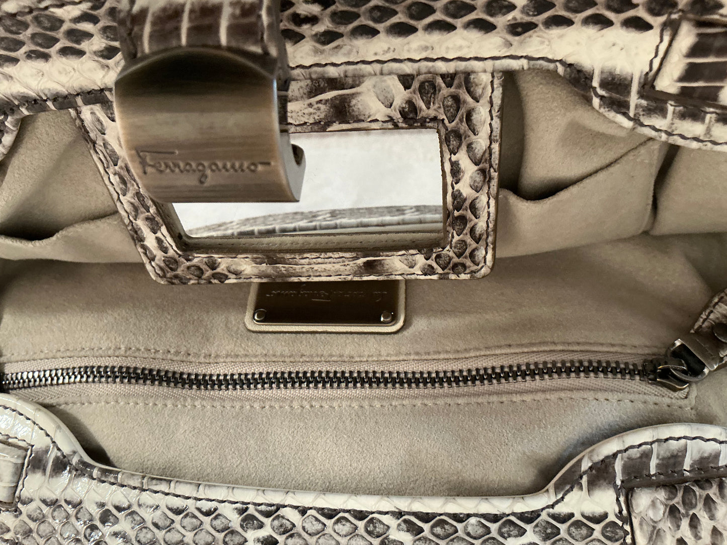 Ferragamo Clutch Snakeskin
