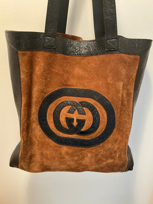 Gucci S/S 2018 Ophidia Suede Tote Bag