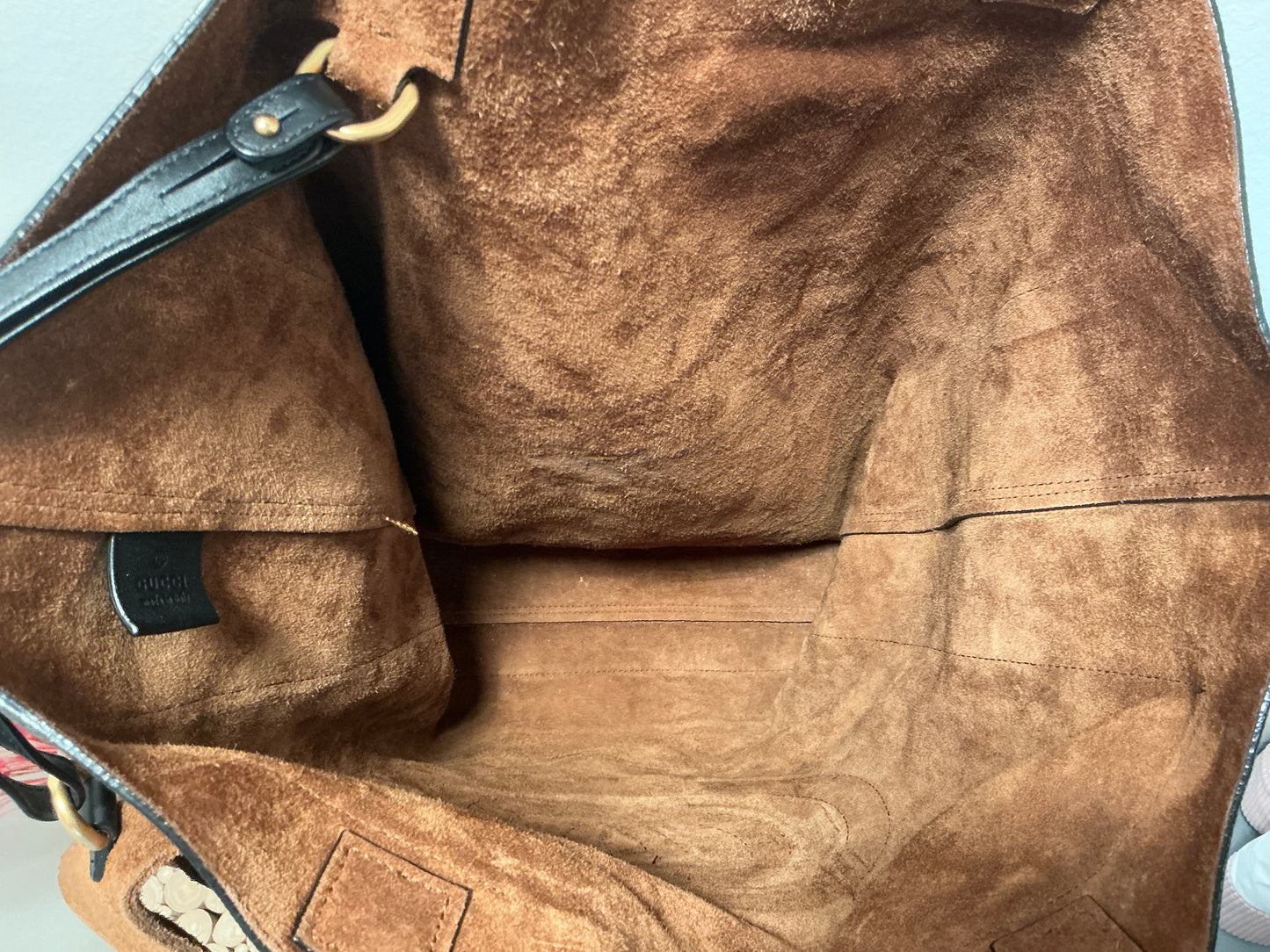 Gucci S/S 2018 Ophidia Suede Tote Bag
