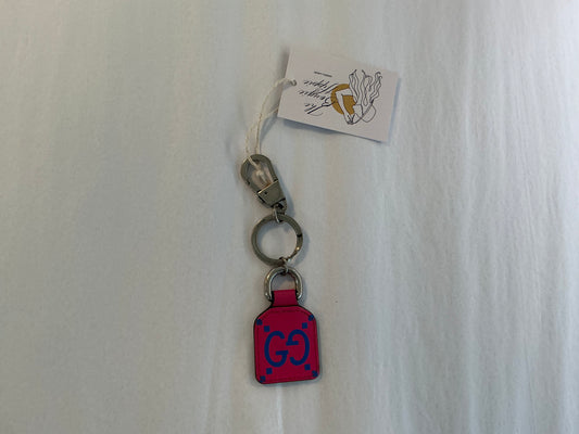 Gucci GG Keychain Pink/Blue, Silver Hardware
