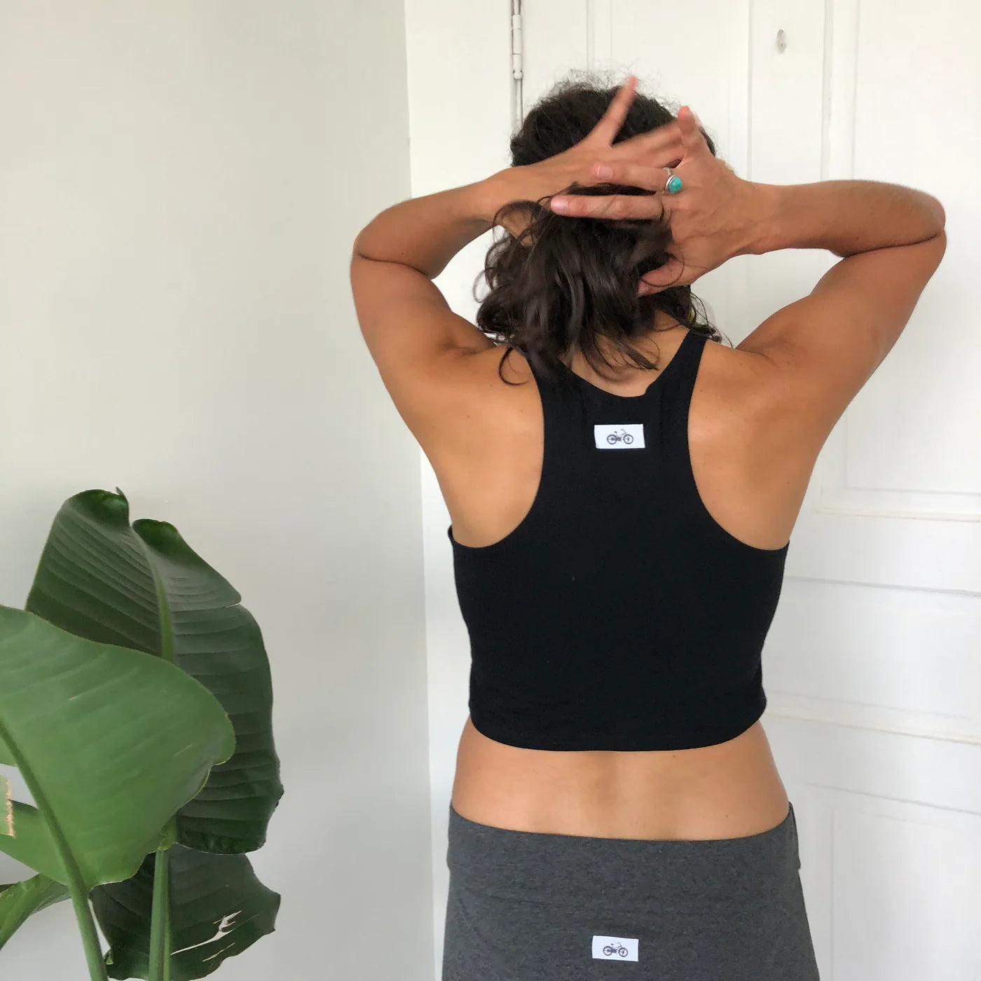 Deluxe High Crop Top: Downtown Betty