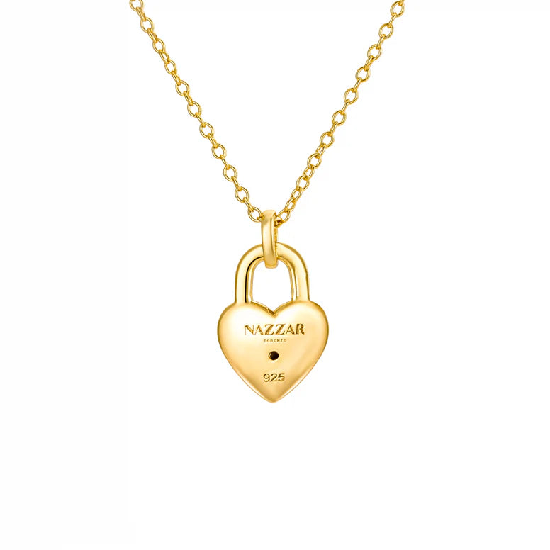 STAR BURST HEART PENDANT NECKLACE