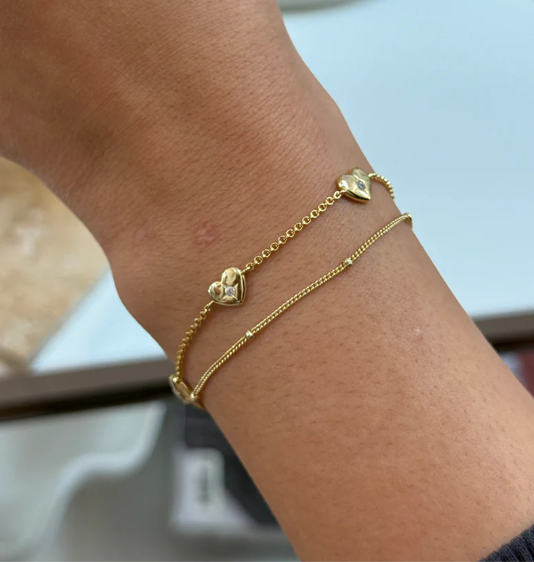 STARBURST HEART STATION BRACELET