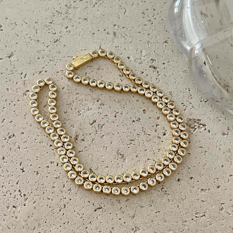 BEZEL TENNIS NECKLACE