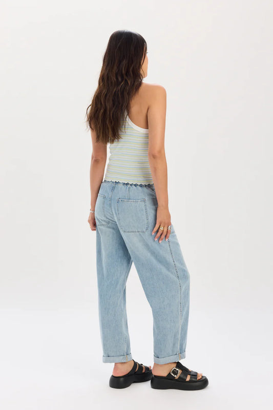 VILLA- Drawstring Barrel Denim