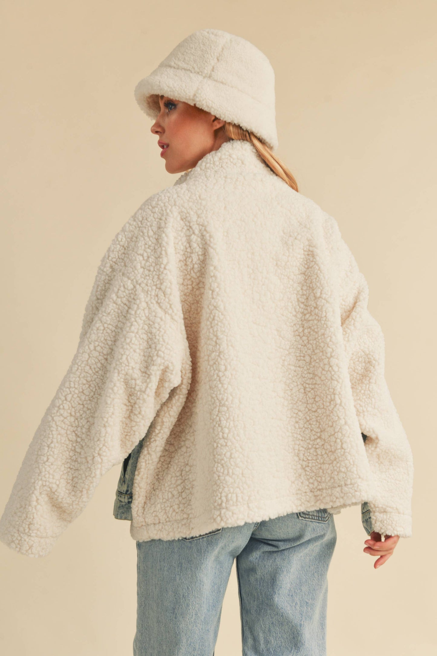 HARPER: Sherpa & Denim Jacket