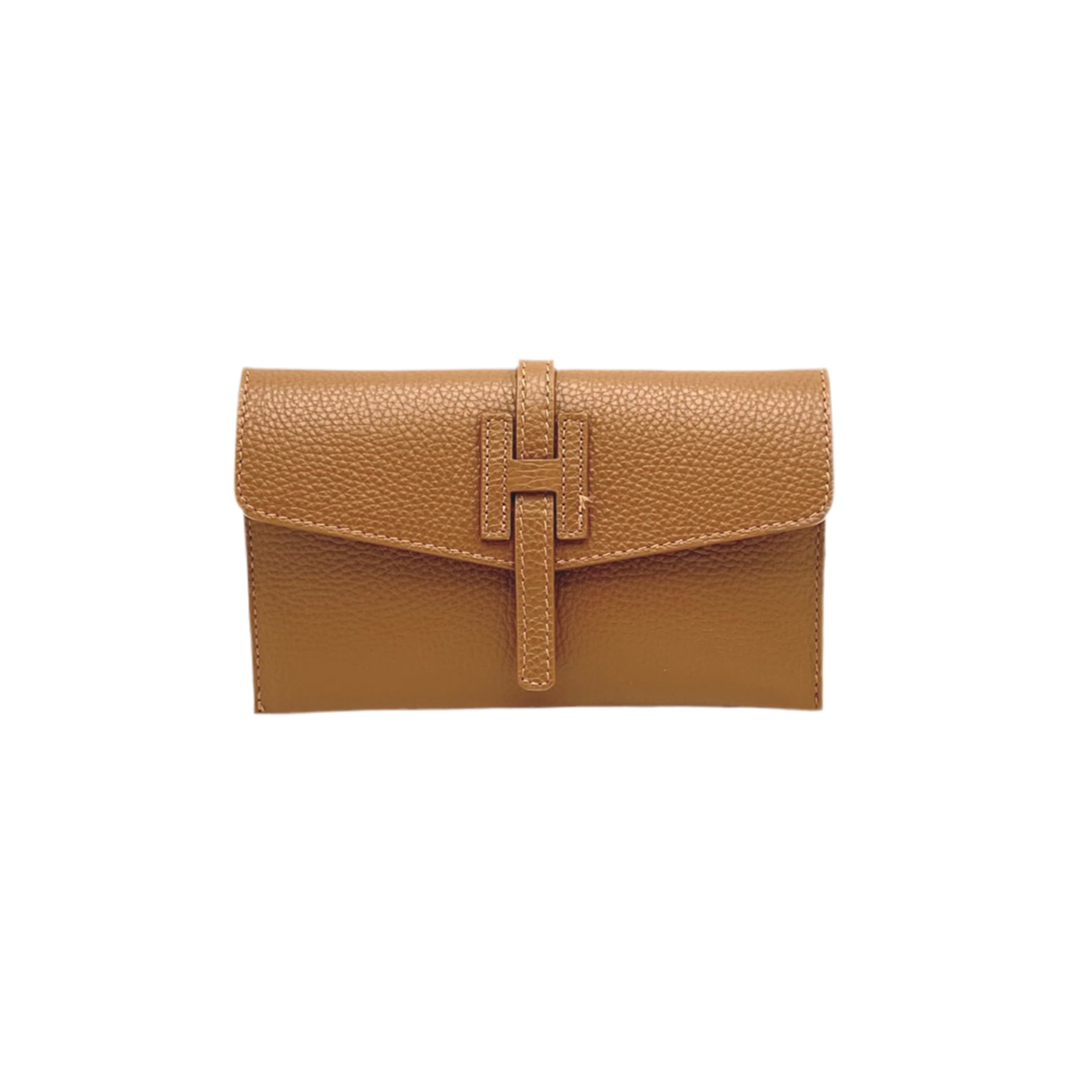 Genuine leather mini clutch bag, Made in Italy