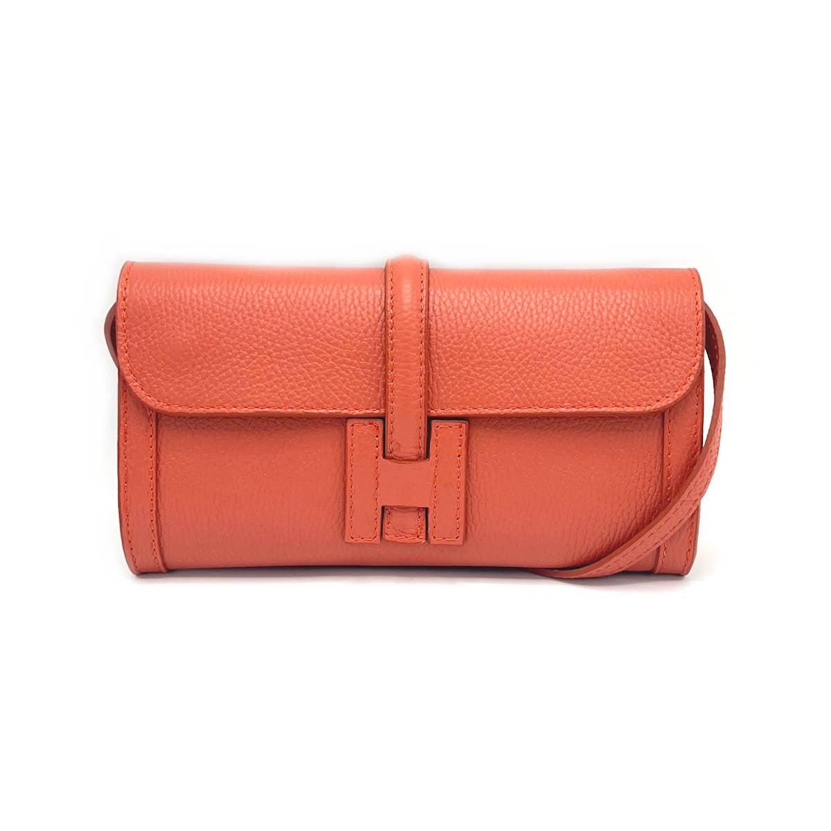 Genuine leather clutch bag, Made in Italy