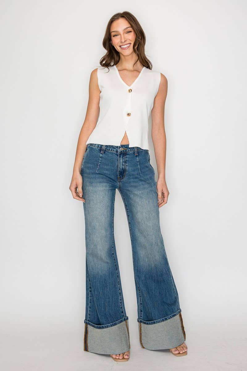 KHLOE: Knit Button Vest