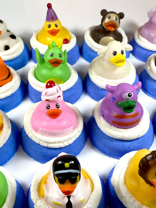 Rubber Duck on Donut Bath Bomb