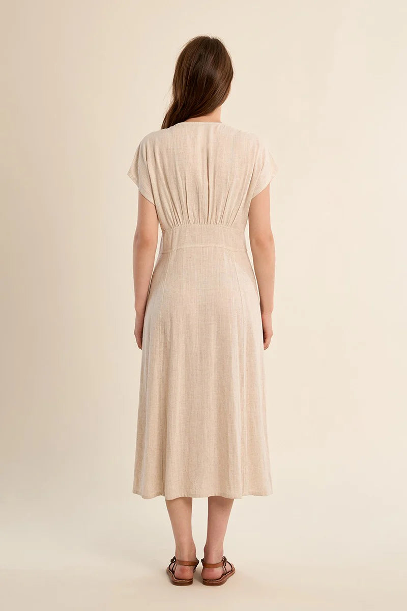 TALLEY: Buttoned Midi Dress