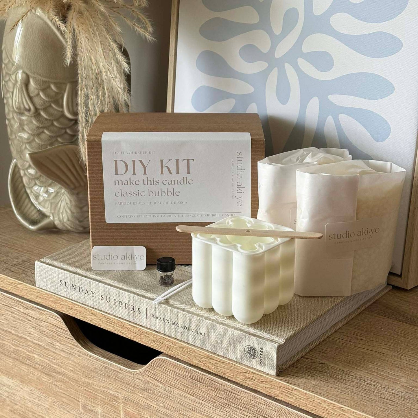 DIY Candle Making Kit Classic Bubble Candle | Fun Craft Kit
