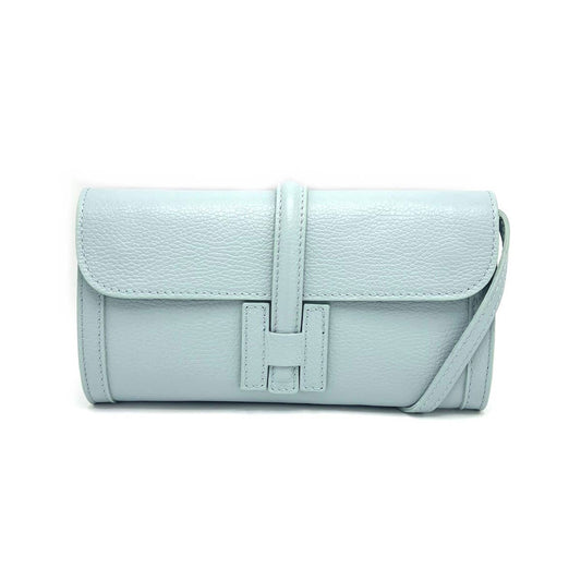 Genuine leather clutch bag, Made in Italy
