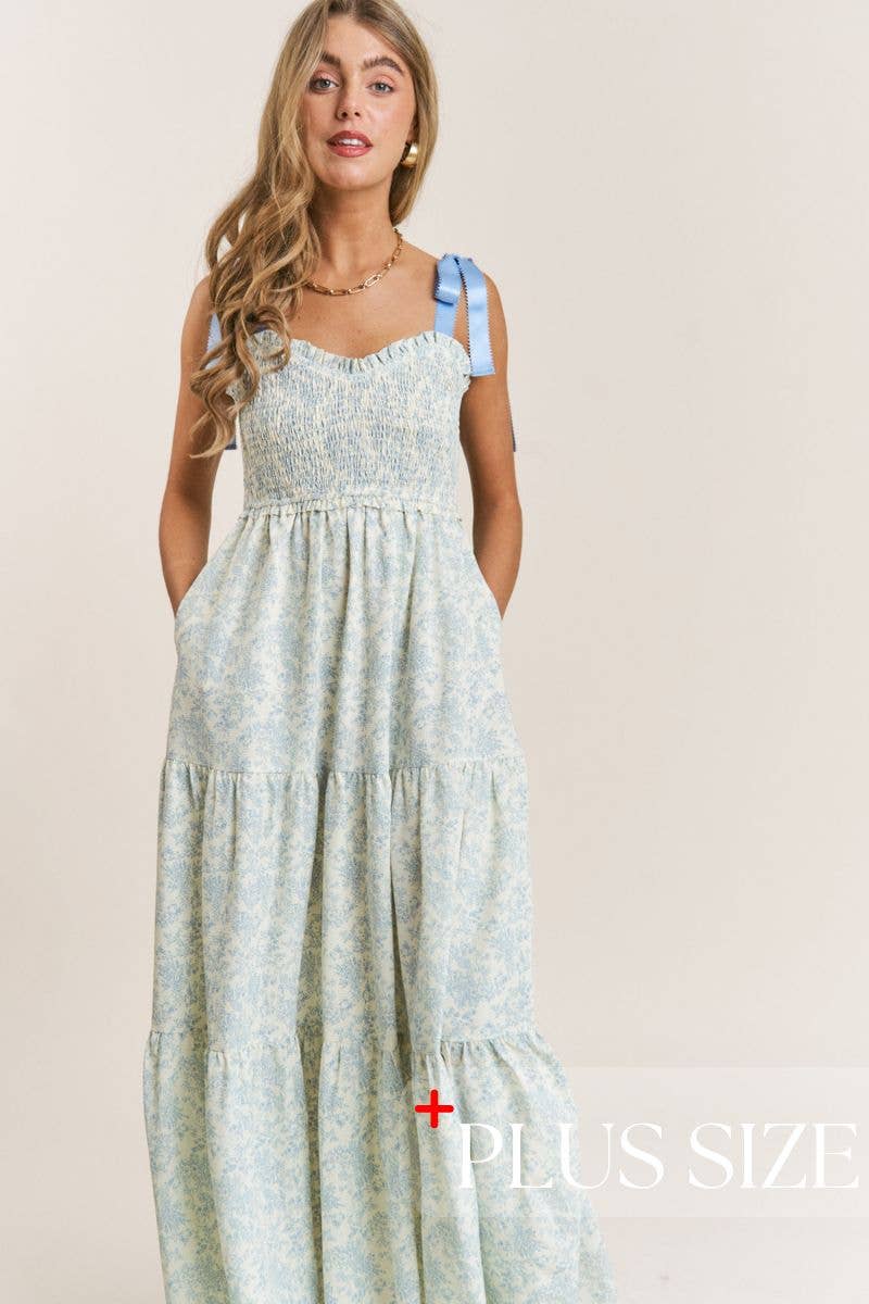 MEADOW: Floral Tiered Maxi Dress