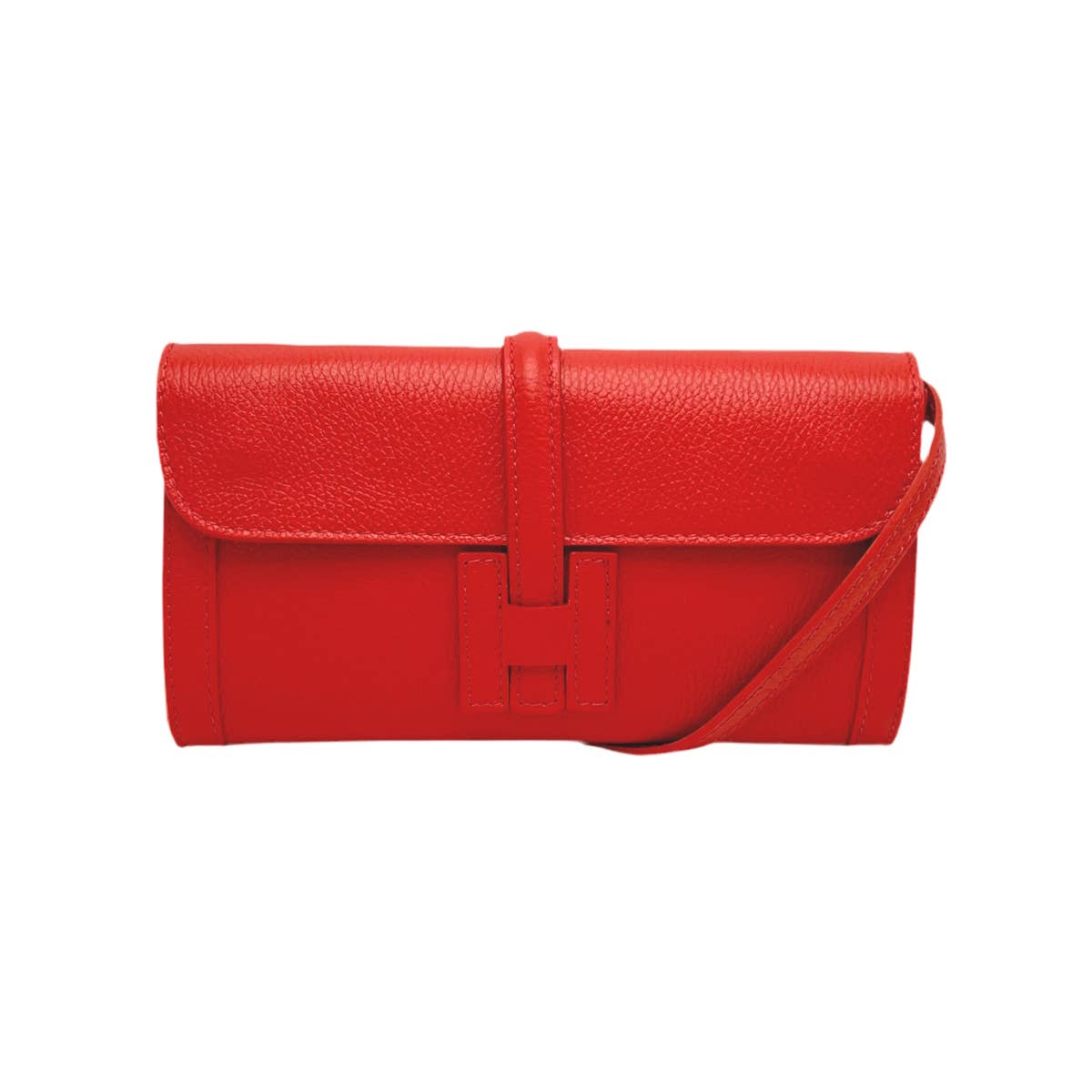 Genuine leather clutch bag, Made in Italy
