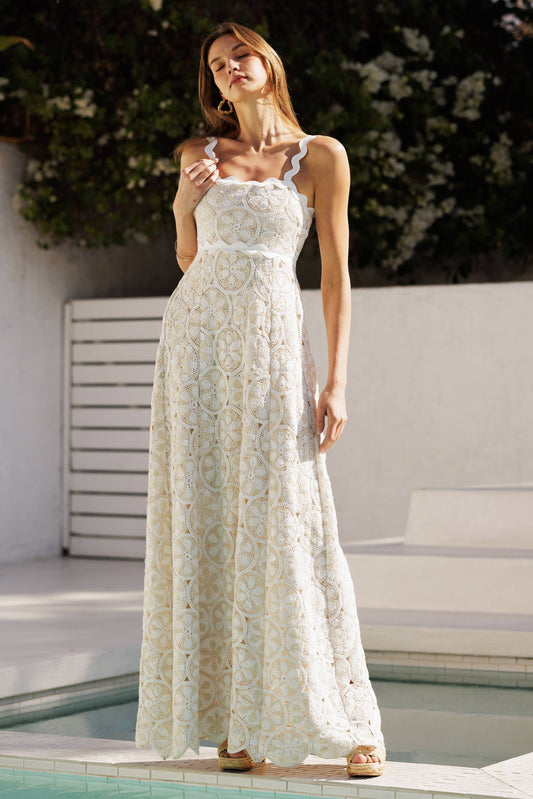 CICI: Crochet Maxi Dress