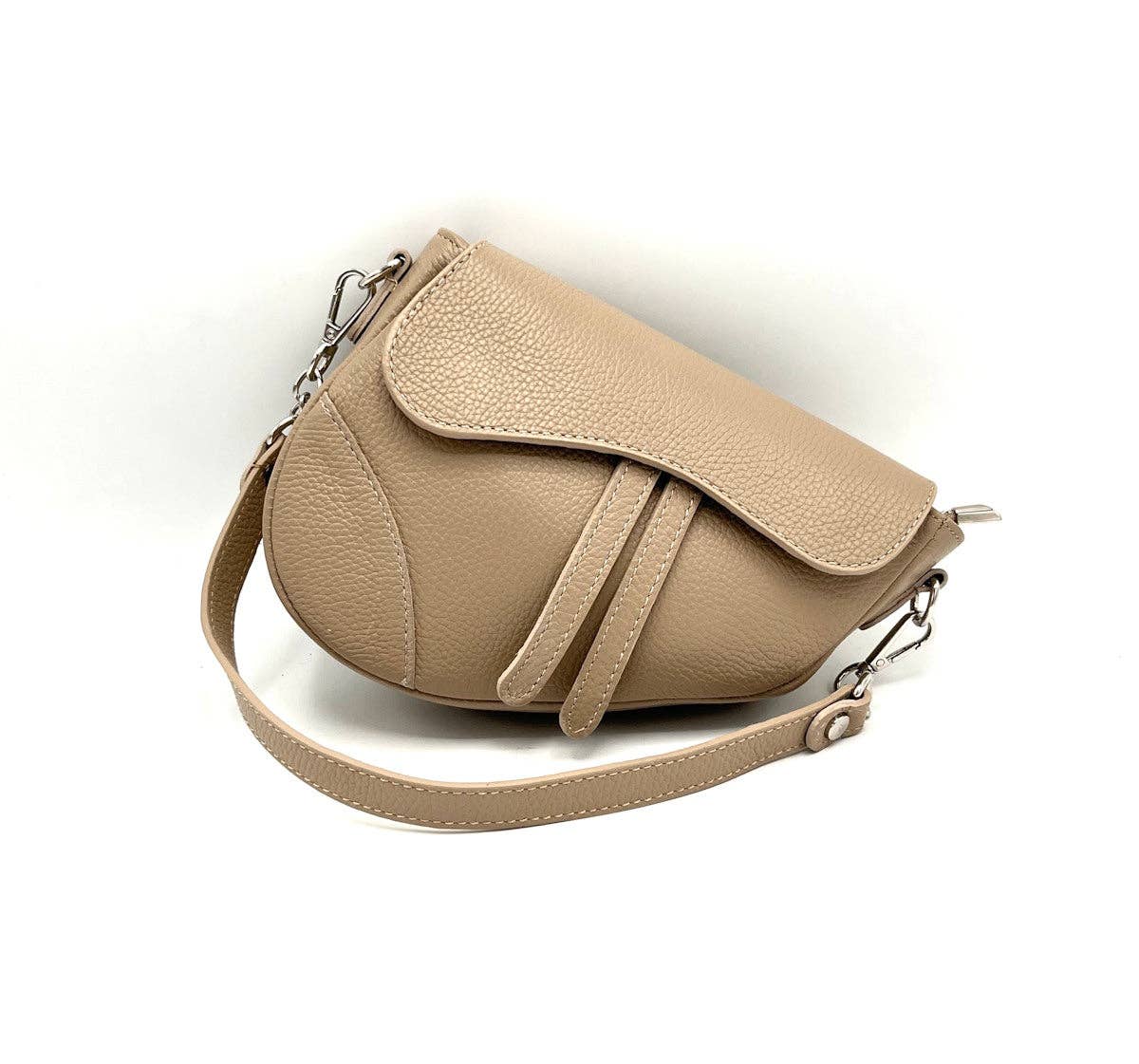 Genuine leather saddle bag