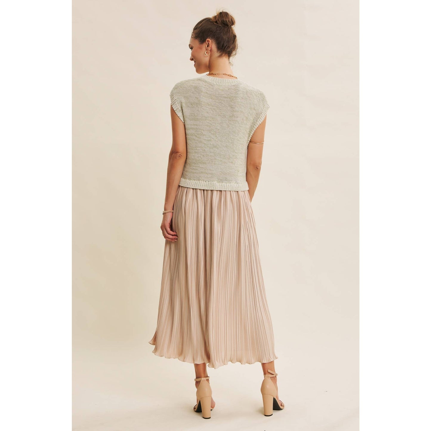 CHRISTINA- Twofer Midi Dress
