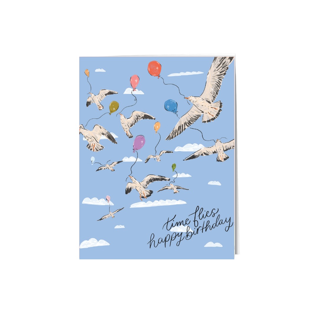 Time Flies Birthday Card