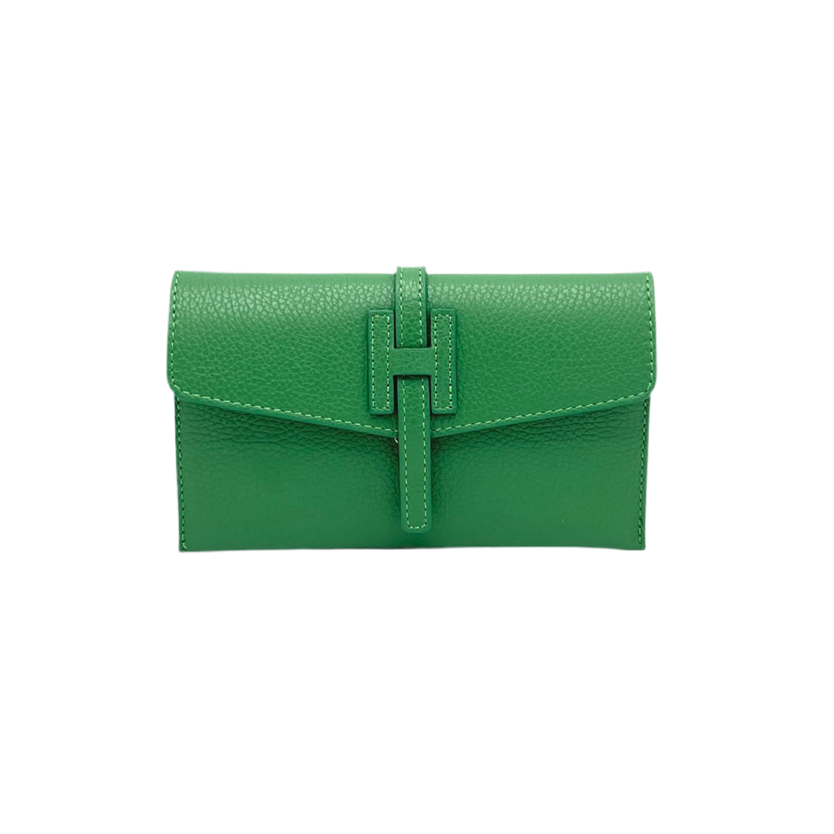 Genuine leather mini clutch bag, Made in Italy