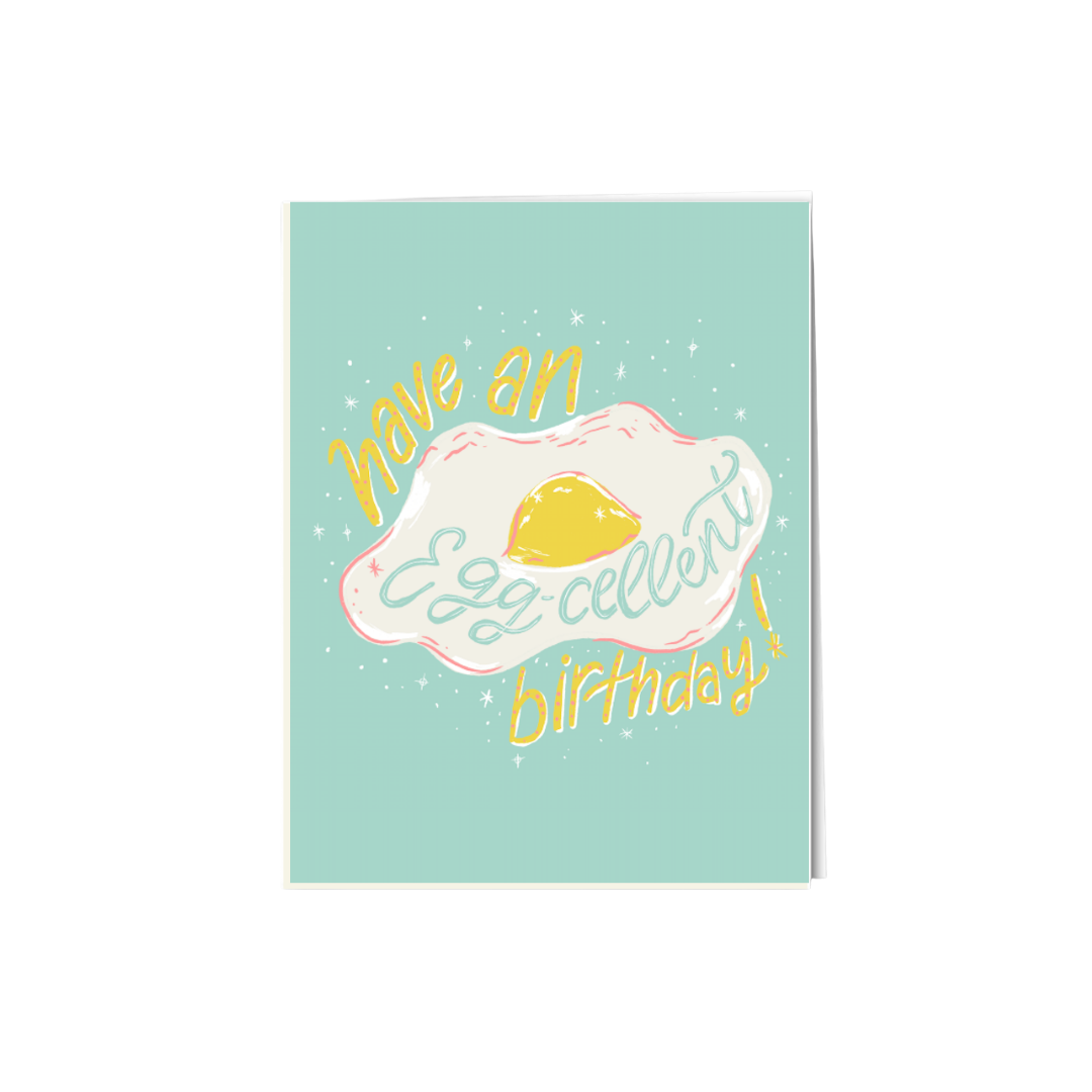 'Eggcelent' Birthday Card