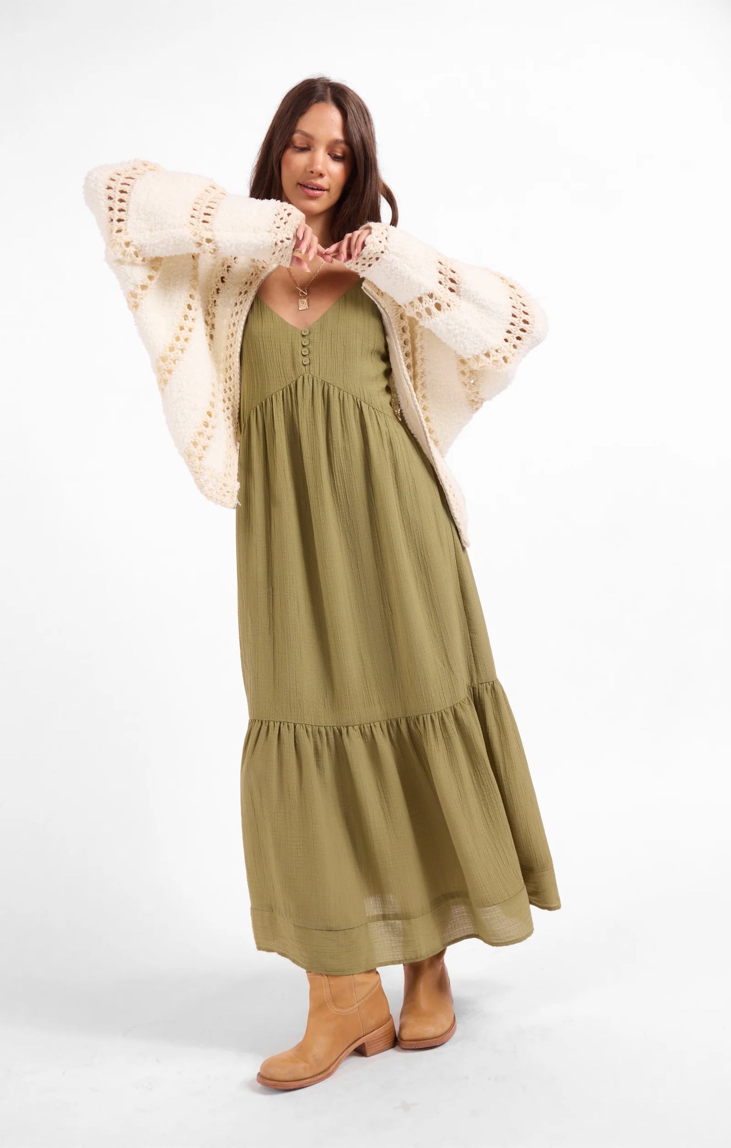 DREAM- Fluffy Clouds Zip Sweater