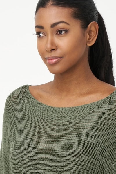 Deborah- Cactus Green Knit top