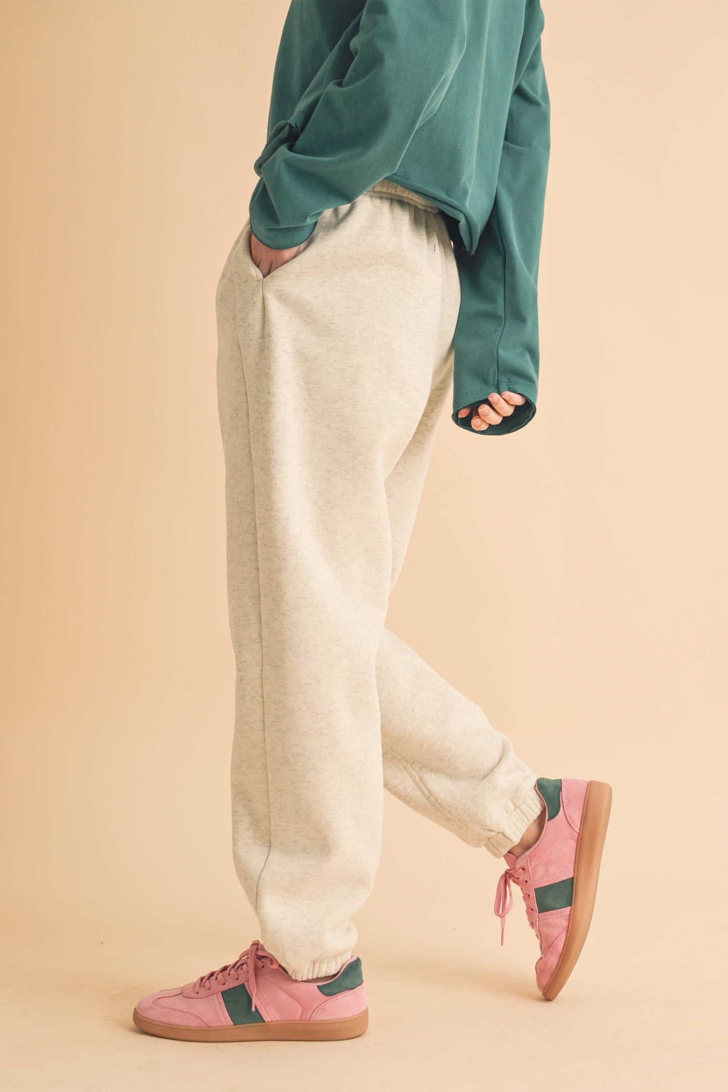 COURTNEY: Heather Grey Joggers
