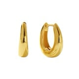 SMALL DOME U HUGGIE EARRINGS