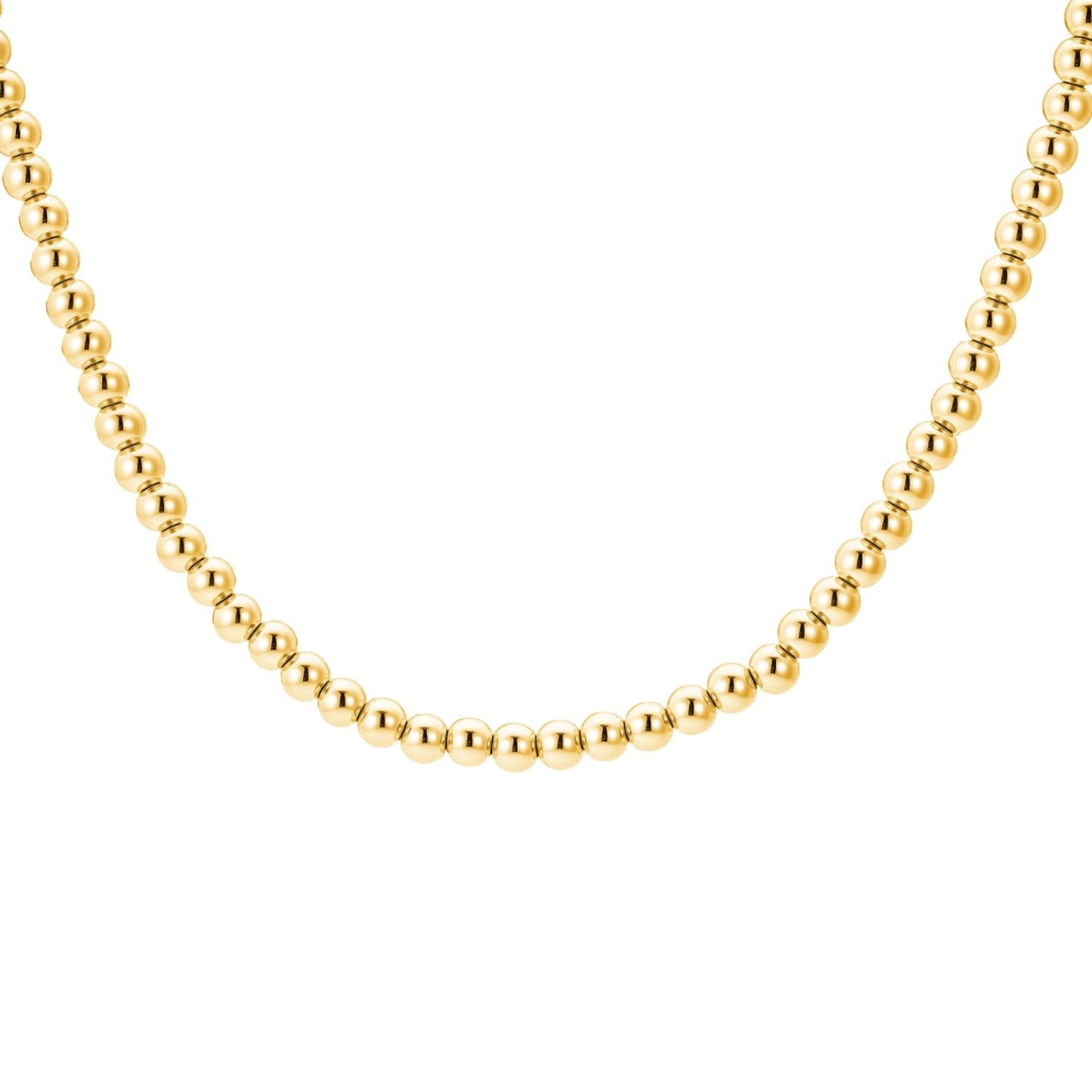 Sphere Beaded Necklace / Gold