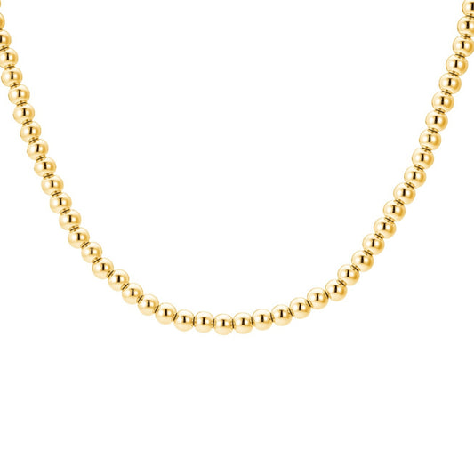 Sphere Beaded Necklace / Gold