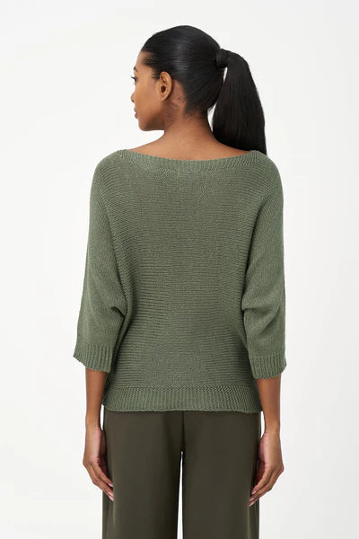 Deborah- Cactus Green Knit top