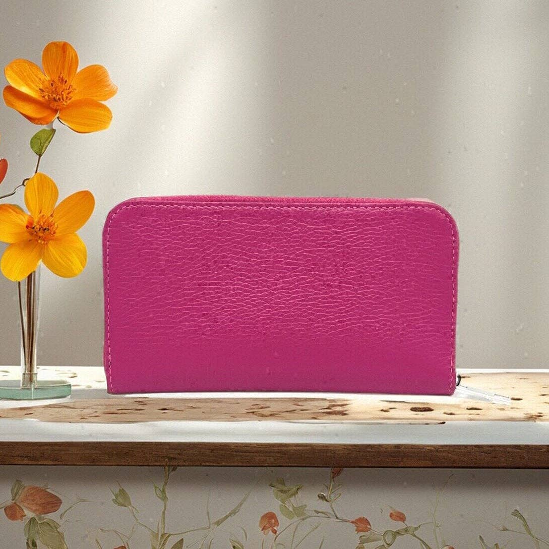 JUDY- Women’s Full-Zip Leather Wallet