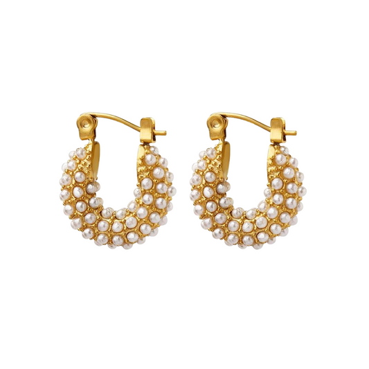 Cara Pearl Hoops