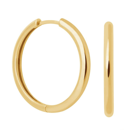 Slim Gold Hoop Earrings