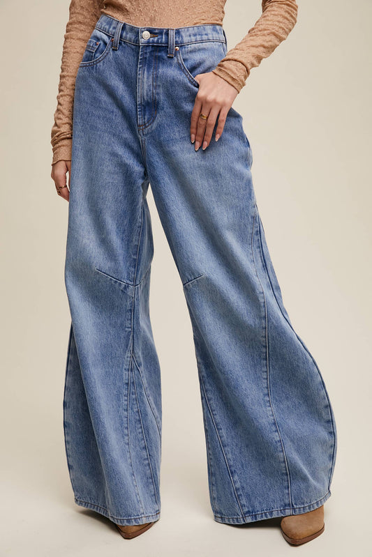 ALLY- wide leg denim