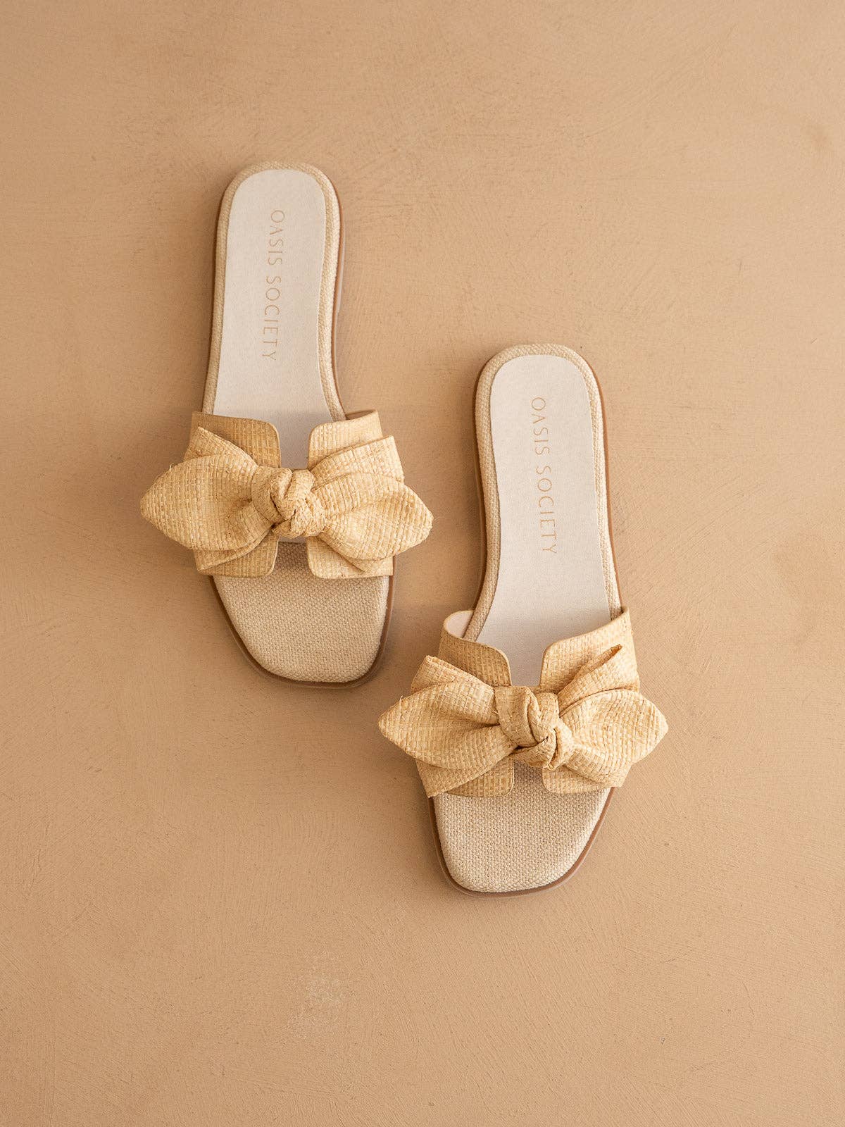 The Ginny | Natural Textured Bow Slide